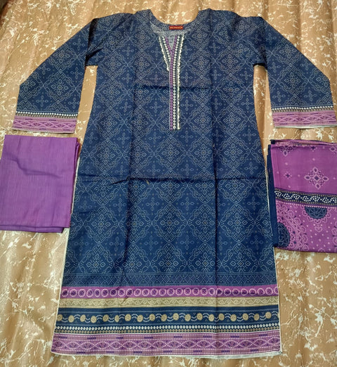 3 PCS Premiuim Khaddar Shirt with Trouser & Dupatta
