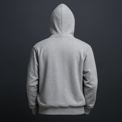 Full Grey Hoodie Father And Son Printed For Men And Boys