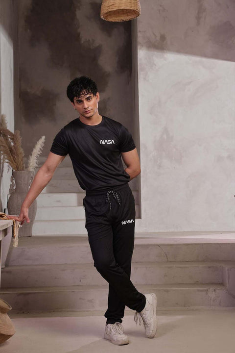 Men's Micro Plain Track Suit - 2 Pcs (Shirt & Trouser)