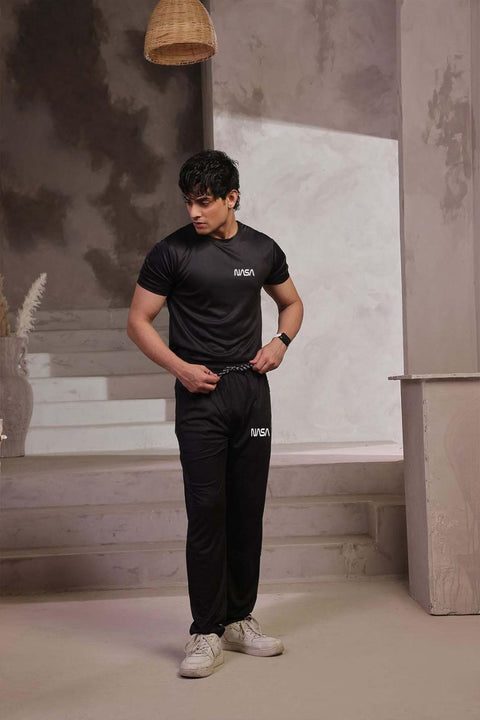 Men's Micro Plain Track Suit - 2 Pcs (Shirt & Trouser)