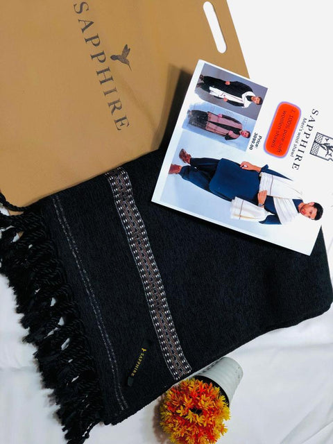 1 Pc Men’s Wool Plain Shawl