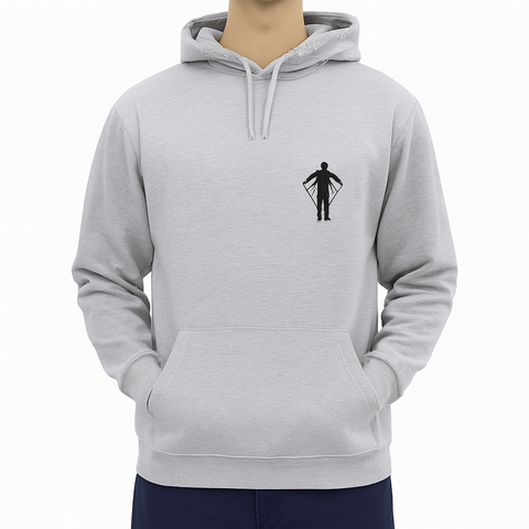 Full Grey Hoodie FLY MAN Printed For Men And Boys – Stylish, Comfortable & Trendy Winter Wear